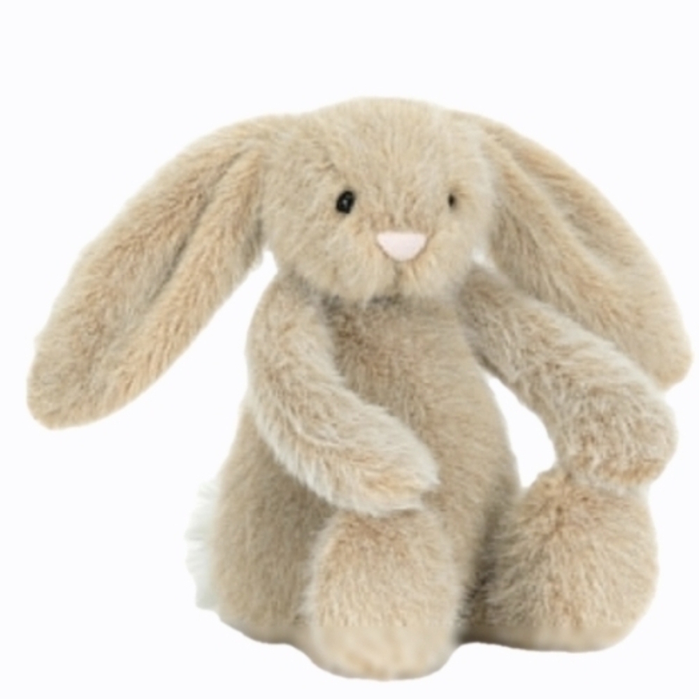 Jellycat Oat Flufflet Bunny 7.1x3.5x3.1" Soft & Olush BNWT Authentic